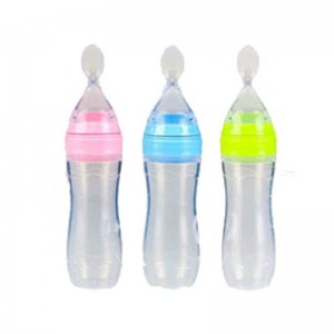 100% de qualité alimentaire Silicone cuillère presser de riz pâte de riz bébé biberon silicone bébé enfants alimentant la folie de la folie