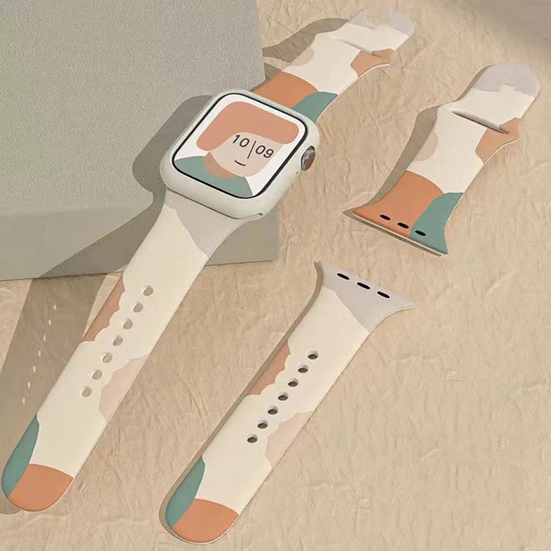Bracelet de bracelets à bande étanche en silicone en silicone pour iwatch